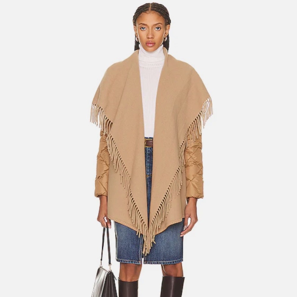 Moncler Fringe Cape